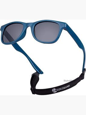 Kids Polarized Sunglasses with Strap Flexible TPE Frame Ages 2-6